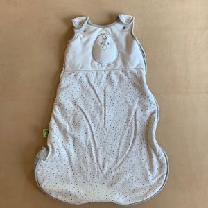 Nested Bean Winter Zen Sack in gray star pattern size Small 0-6 months